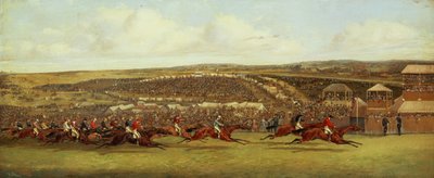 The Finish of the Derby (oil on canvas) بواسطة هنري توماس الكين