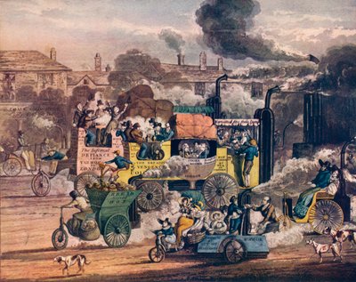تقدم البخار - منظر في طريق وايت تشابل ، 1905 بواسطة هنري توماس الكين