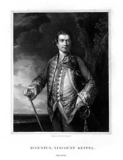 أوغسطس كيبل ، 1st Viscount Keppel ، الأدميرال البريطاني ، 1833. بواسطة هنري توماس ريال