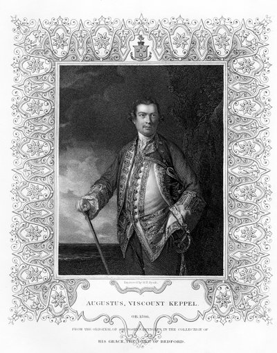 أغسطس كيبل ، فيكونت كيبل ، 1725-1786 ، القرن التاسع عشر. بواسطة هنري توماس ريال