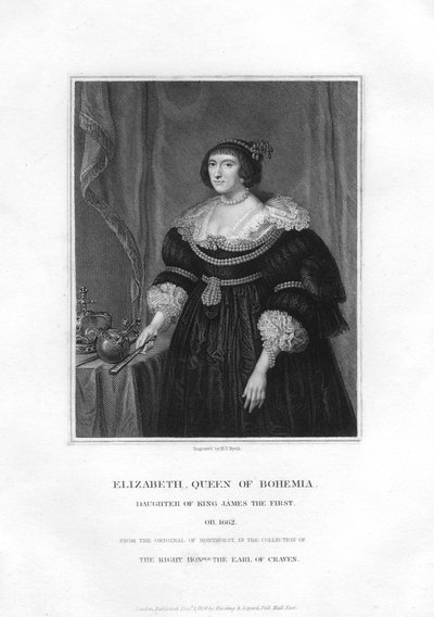 إليزابيث ، Electress Palatine و Queen of Bohemia ، 1834. بواسطة هنري توماس ريال
