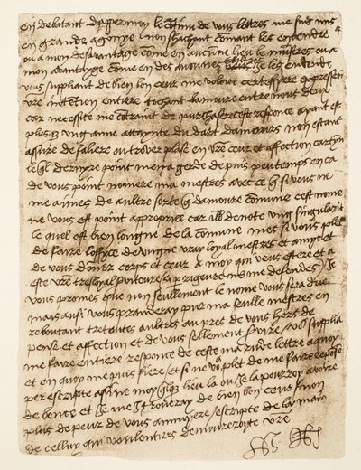صورة طبق الأصل من رسالة من هنري الثامن إلى آن بولين بتاريخ 1527 ، حانة. 1902 (نوع Collotype) بواسطة هنري الثامن (بعد)