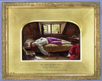 وفاة Chatterton ، ج 1856 بواسطة هنري واليس