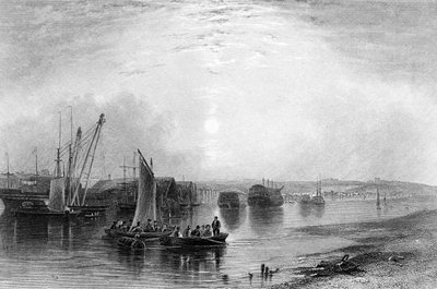 تشاتام ، كينت ، نُشرت في "الموانئ والمرافئ" التابعة لـ Finden ، نقشها E. Finden ، 1842 بواسطة هنري وارن