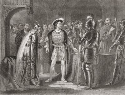 اللورد توماس فيتزجيرالد يتخلى عن ولائه لهنري الثامن عام 1534 ، من "تاريخ أيرلندا" بقلم توماس رايت ، نُشر عام 1854 بواسطة هنري وارن