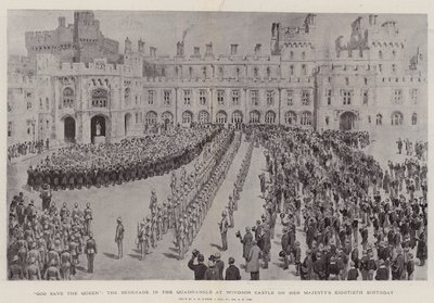 حفظ الله الملكة ، Serenade في Quadrangle في قلعة Windsor في عيد ميلاد صاحبة الجلالة الثمانين بواسطة هنري وليام بروير