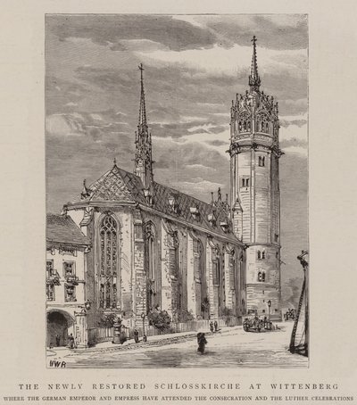 ال Schlosskirche المستعادة حديثًا في Wittenberg بواسطة هنري وليام بروير