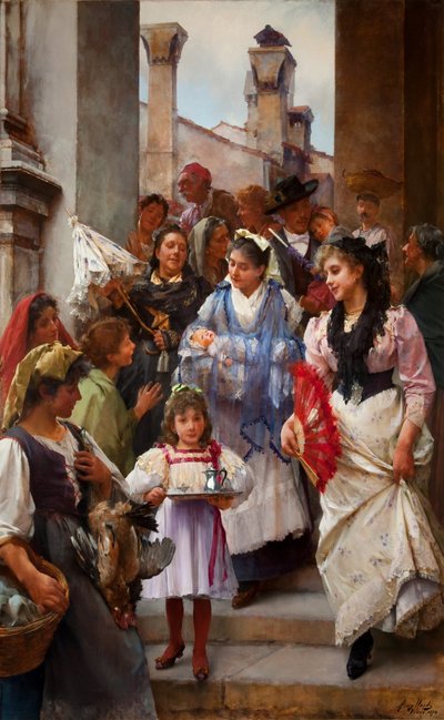 حفلة تعميد البندقية ، 1896 زيت على قماش بواسطة هنري وودز