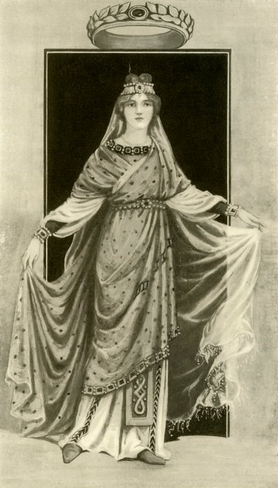 سيدة نبيلة في القرن السادس الميلادي ، 1924. بواسطة هربرت نوريس