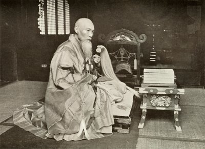 أباتي بوذي ، 1910. بواسطة هربرت بونتينج