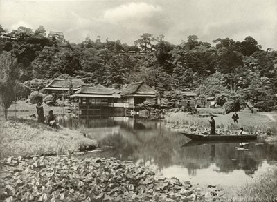 نزل وحديقة Ha-Kei-Tei في Hikone ، 1910. بواسطة هربرت بونتينج