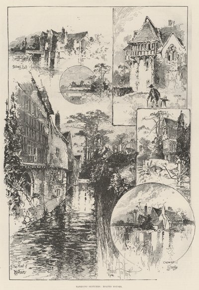 رسومات متعرجة ، منازل مبللة بواسطة Herbert Railton