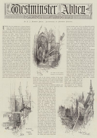 كنيسة وستمنستر بواسطة Herbert Railton