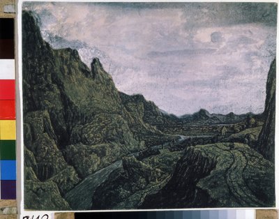 وادي صخري مع طريق. رسم بواسطة هرقل بيترس سيغرز (أو سيجرز بواسطة هرقل Seghers