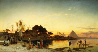 على النيل ، ج .1875 بواسطة هيرمان ديفيد سالومون كورودي