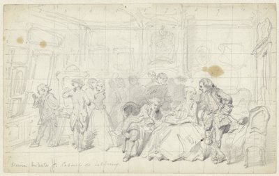 تقدير فني في منزل هولندي قديم Cabinet de Tableaux (العنوان على الكائن) بواسطة هيرمان فريدريك كاريل تن كيت