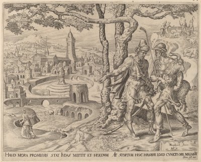 حيرة العدلامي مع الطفل بواسطة هيرمان يانز مولر بعد Maerten van Heemskerck