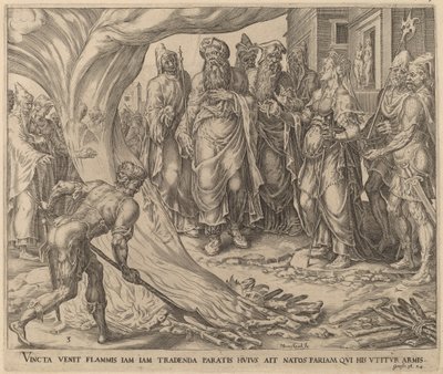 تم إحضار تمار إلى الإعدام بواسطة هيرمان يانز مولر بعد Maerten van Heemskerck