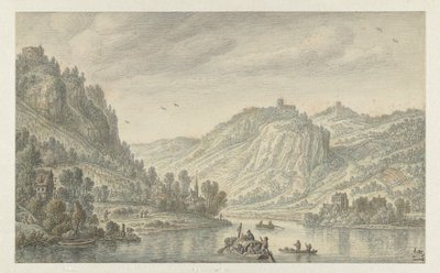الراين في Drachenfels بواسطة هيرمان سافتلفين