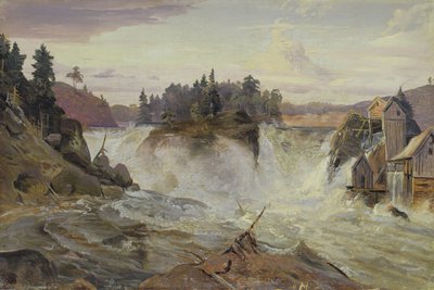 شلال في الجبال ، 1836 بواسطة هيرمان جوزيف نيف