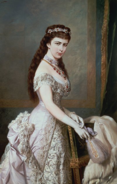 إليزابيث بافاريا (1837-98) ، زوجة فرانز جوزيف الأول ملك النمسا (1830-1916) بواسطة هيرمان نيج