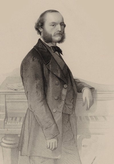 صورة لعازف البيانو والملحن ديزيريه ماغنوس 1828-1884. بواسطة هيرمان رونهايم