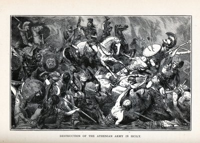 تدمير الجيش الأثيني في صقلية 1882 بواسطة هيرمان فوجل