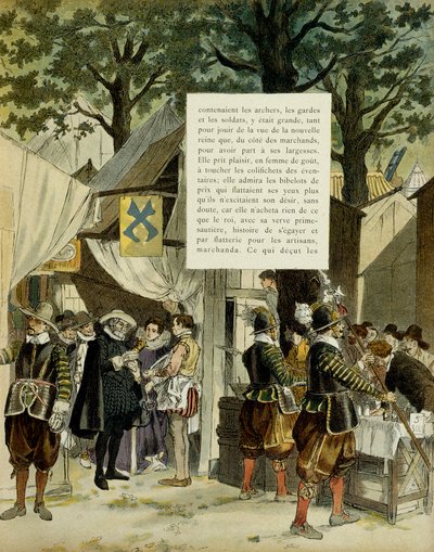 Henry IV (1553-1610) at the fair of Saint Germain, after his marriage, December 16 بواسطة هيرمان فوجل