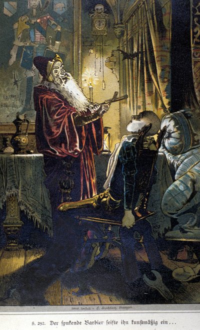 رسم توضيحي لفوغل لقصة من قبل الأخوين يعقوب (1785-1863) وويلهلم (1786-1859) جريم بواسطة هيرمان فوجل