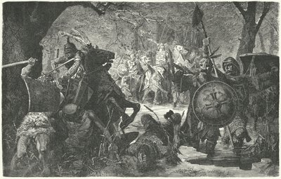 Ottokar II من بوهيميا الصليبية ضد الوثنيين البروسيين القديمة ، 1255 بواسطة هيرمان فوجل