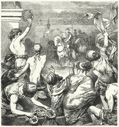 تيتوس Quinctius Flaminius يعلن حرية الدول اليونانية ، 196 قبل الميلاد بواسطة هيرمان فوجل