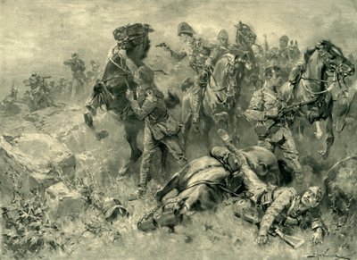 "Mishap to the Scots Greys at Klippan ، 18 فبراير 1902" ، 1902. بواسطة هيرمانوس ويليم كوكوك