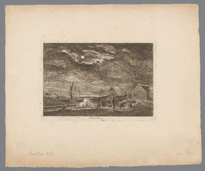منظر لسباكينبرج Spakenburg (العنوان على الكائن) اختلاف المناظر الطبيعية (عنوان المسلسل) بواسطة هيرمانوس فان بروكسل