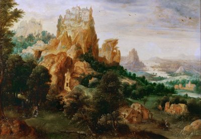 منظر طبيعي مع مثل السامري الصالح - منظر طبيعي بمثل السامري الصالح - التقى هنري دي هيري بدي بليس (1510-1550). زيت على خشب ، حوالي 1540. الأبعاد: 29x42 سم. متحف تاريخ الفن ، فيينا بواسطة هيري التقى دي (c.1510 p.1550) بليز