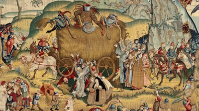 نسيج مستوحى من عمل هيرونيموس بوش ، حوالي 1560 (ذهبي ، فضي ، حرير وصوف) بواسطة هيرونيموس (بعد) بوش