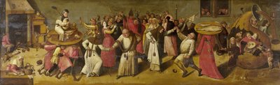 معركة بين الكرنفال والصوم ، c.1600-20 بواسطة هيرونيموس بوش