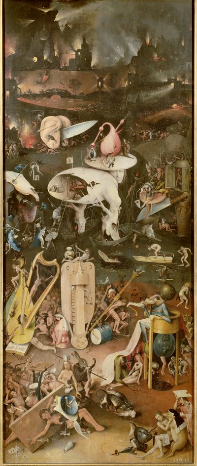 الجحيم (اللوحة اليمنى من The Garden of Earthly Delights) بواسطة هيرونيموس بوش