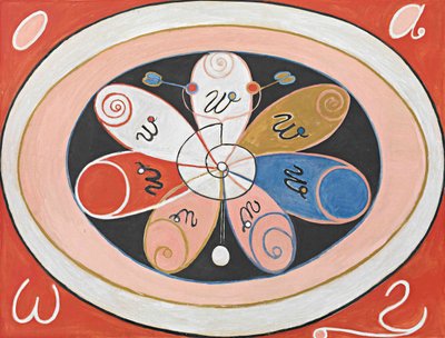 التطور ، رقم 15 ، المجموعة الرابعة ، النجوم السبعة ، 1908. بواسطة Hilma af Klint