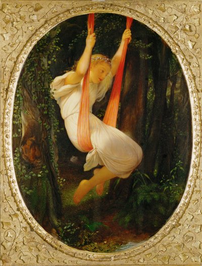 فتاة صغيرة على أرجوحة (رسم على الخشب) بواسطة هيبوليت (1797 1856) ديلاروش