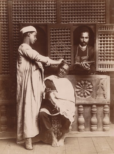 الحلاقون في العمل بواسطة Hippolyte Arnoux