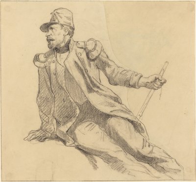 جندي جالس بواسطة هيبوليت بيلانج