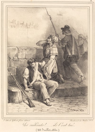 "الأوغاد! ..." بواسطة Hippolyte Bellange
