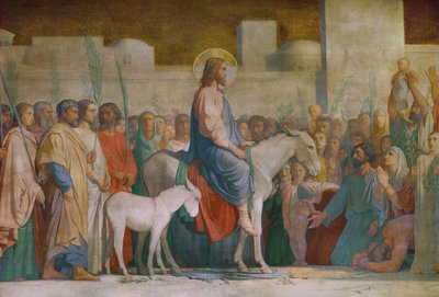 دخول المسيح إلى أورشليم ... بواسطة هيبوليت فلاندرين