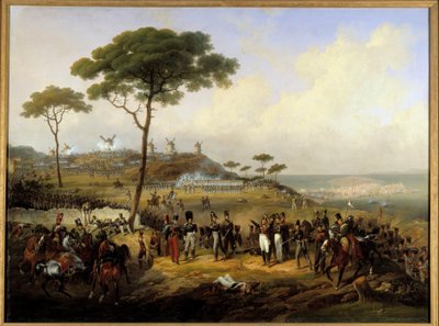رحلة استكشافية من إسبانيا في عام 1823: "" الاستيلاء على ترسّخات القديسة مارغريتا أمام نهر الكورونيا في 5 يوليو بواسطة هيبوليت ليكومت