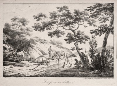 الكنسي جاهز لاطلاق النار ، 1817. بواسطة هيبوليت ليكومت