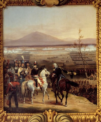 مرور تاليامنتو أمام فالفاسون يقودها بونابرت في 16 مارس 1797: الريف الإيطالي من 1796-1797: ممر نهر تاليامنتو الذي شارك فيه الماريشال جان ماتيو فيليبيرت سيرورييه (1742-1819) في نابليون بون بواسطة هيبوليت ليكومت