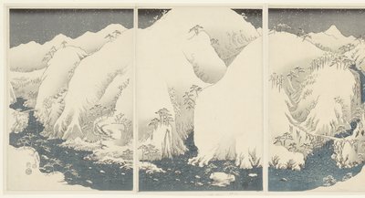 الجبال والأنهار على طول طريق كيسو Kisoji no yamakawa (العنوان على الكائن) الثلج والقمر والزهور (عنوان المسلسل) سيتسوجيكا (عنوان المسلسل) بواسطة أوكازوايا تايهيجي