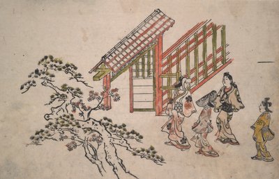 بالقرب من بوابة Yoshiwara الجديدة بواسطة هيشيكاوا مورونوبو