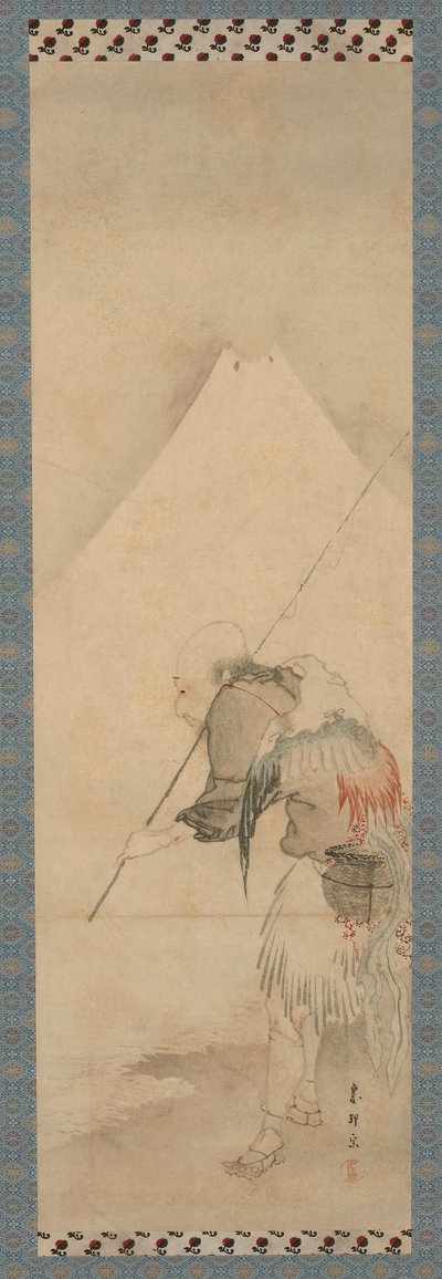 الصياد هاكوريو وجبل فوجي ، فترة إيدو ، 1770-1820. بواسطة هيشيكاوا سوري
