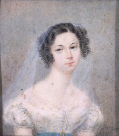 صورة مصغرة لإفيلينا هانسكا (1801-82) 1825 (مرحاض) بواسطة خشب من Sowgen